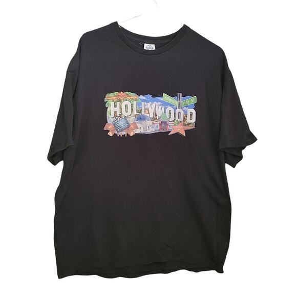 Mens Hollywood and Vine Short-Sleeve T-Shirt Delta pro weight XL - Picture 1 of 5
